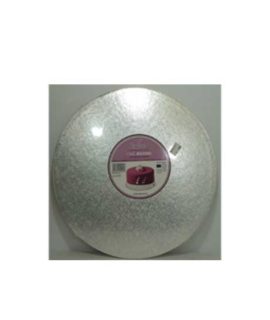 Cake board-Sottotorta argento tondo