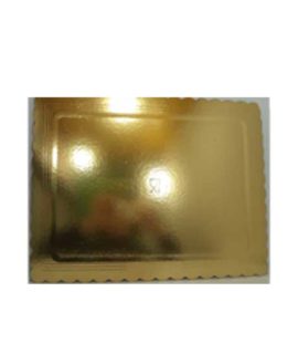 Vassoio dorato 3 mm per torte RETTANGOLARE