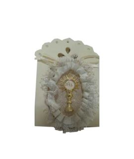 Scatola comunione con merletto