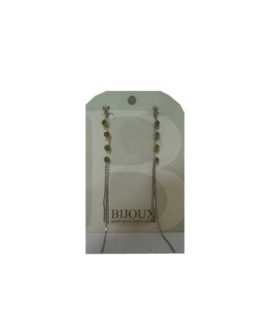 Orecchini strass verdi