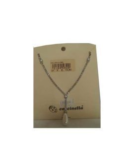 Collana strass con perle