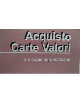 Acquisto carte valori