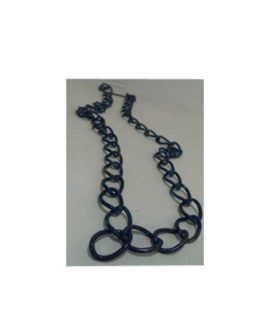 Collana metallo blu