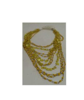 Collana perline e paillettes