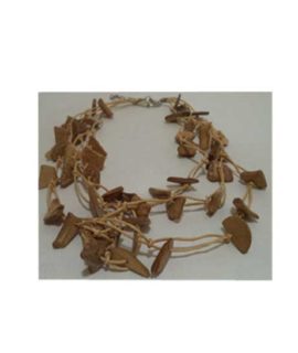 Collana effetto legno