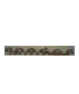 Fermaglio strass e perle