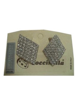 Orecchini strass a rombi