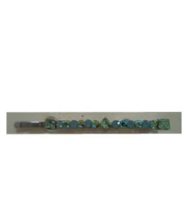 Fermaglio strass verde