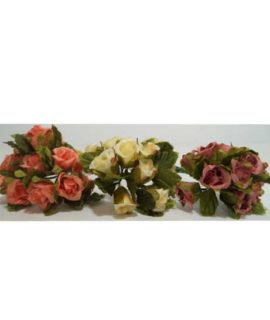 Mazzetto rosellina con foglia