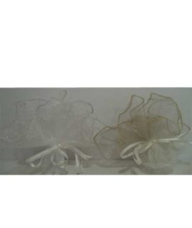 Tulle organza argento o oro