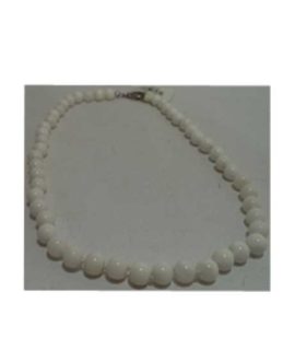 Collana perle bianca