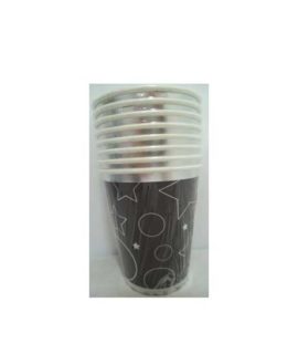 Bicchiere nero/argento