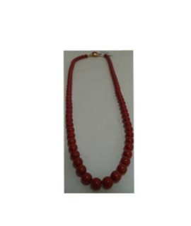 Collana perla color corallo