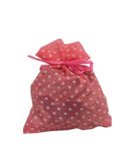 Sacchetto rosa a pois
