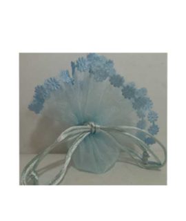Tulle con bordo margherite