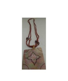 Collana legno e madreperla