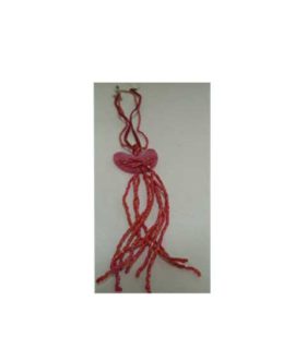 Collana perline rosse