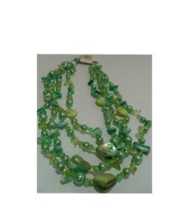 Collana verde a 4 fili