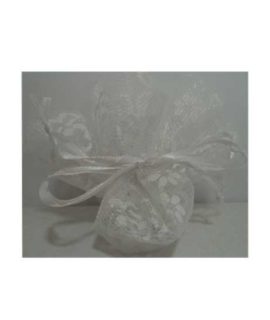Tulle retato con fiori