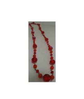 Collana rossa lunga