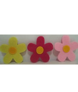 Fiore in feltro 5 petali grande