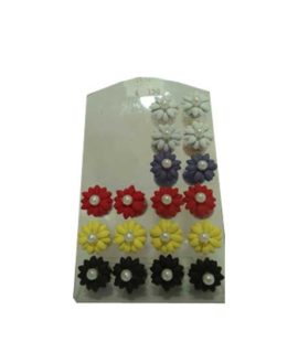 Orecchini fiori con pallina