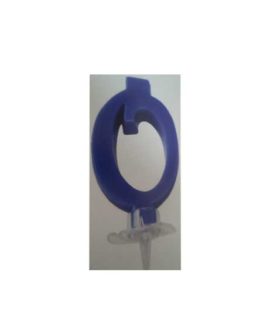 Candela numeri colore blu 7 cm