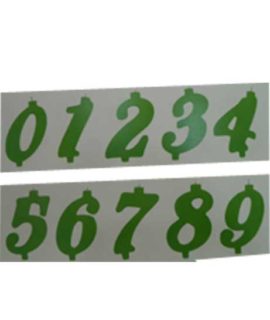 Candela numeri colore verde 12 cm