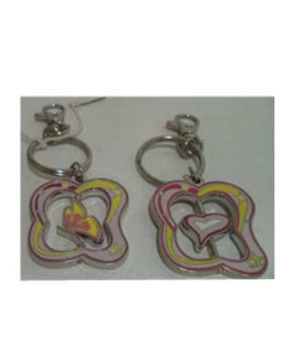 Portachiavi cuore-farfalla-fiori