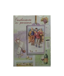 Biglietto pensione con bocce