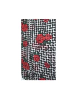 Pashmina pie de poule e rose