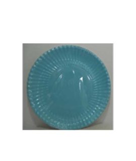 Piatto celeste di cartone 23 cm