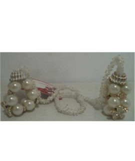 Addobbo natalizio perle e strass