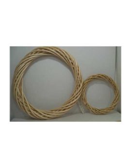 Ghirlanda in vimini color naturale