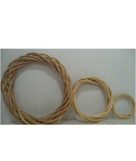 Ghirlanda in vimini color naturale