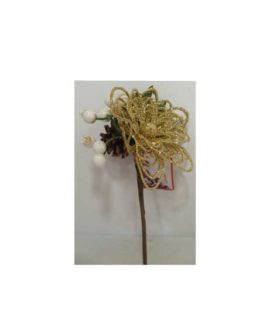 Fiore con bacche e pigna