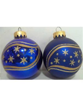 Pallina di Natale blu/oro