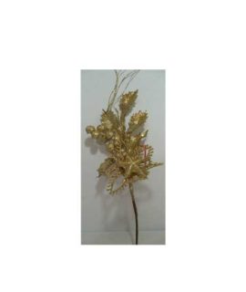 Ramo dorato con fiore e stella