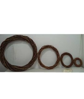 Ghirlanda in vimini marrone