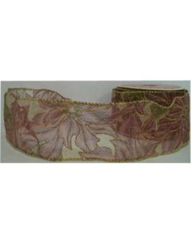Nastro natalizio bordeaux-verde