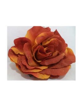 Rosa natalizia color arancio