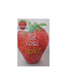Biglietto amore con fragola