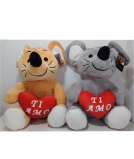 Peluche topino con cuore