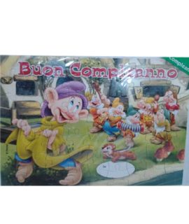 Biglietto puzzle 7 Nani