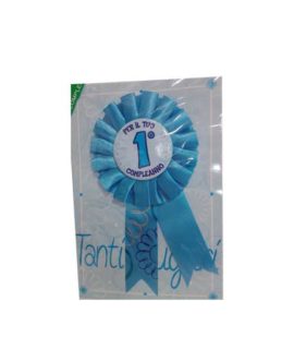 Biglietto 1° compleanno coccarda