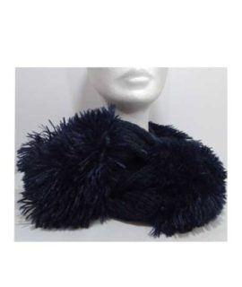 Collo donna lavorazione lana/piume