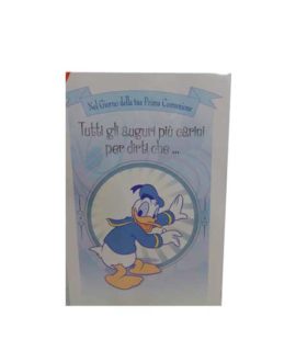 Biglietto comunione PAPERINO