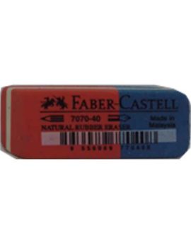 Gomma Faber-Castell rosso/blu