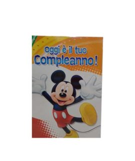Biglietto compleanno TOPOLINO