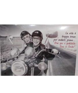 Biglietto anziane in moto